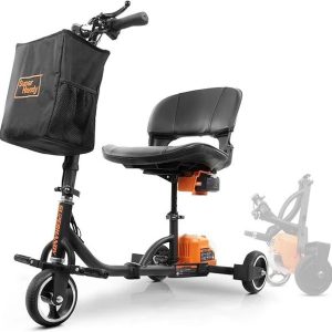 SuperHandy 3 Wheel Mobility Scooter Electric Powered Lightest GUT112 in orange